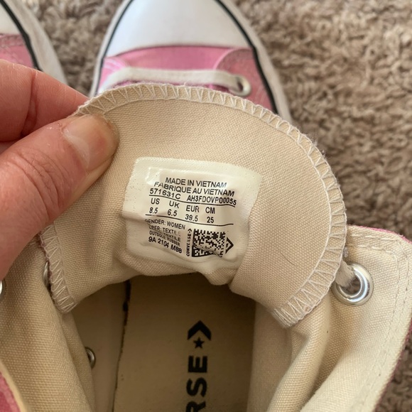Converse Chuck Taylor All Star High-Top Sneakers Pink - Picture 15 of 16